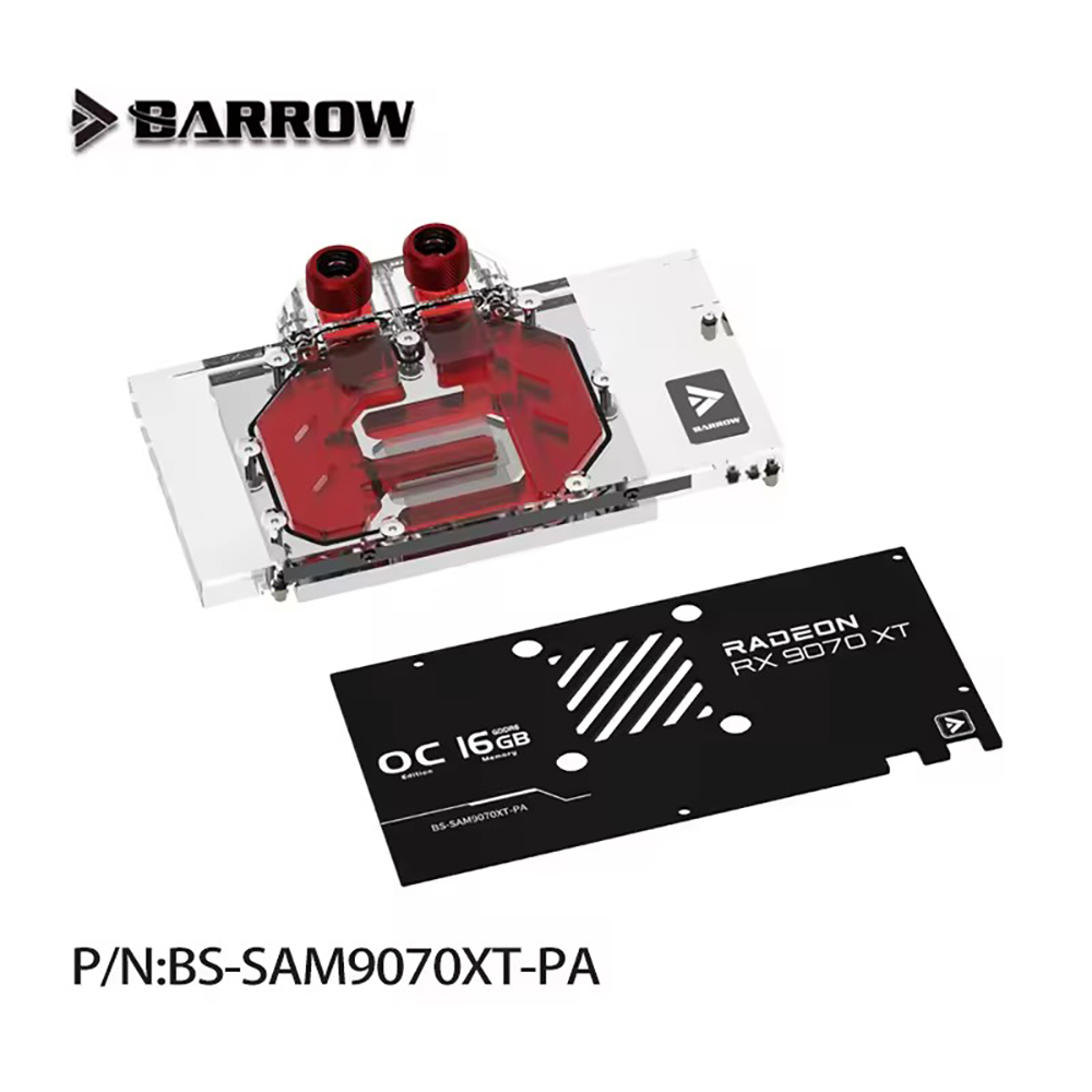 Barrow GPU Water Block For SAP - đánh giá và giá Rx 9070 Xt