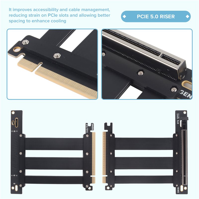 For Pcie 5.0 X16 Riser Cable E - đánh giá và giá Pcie 5.0 Gpu Riser Cable