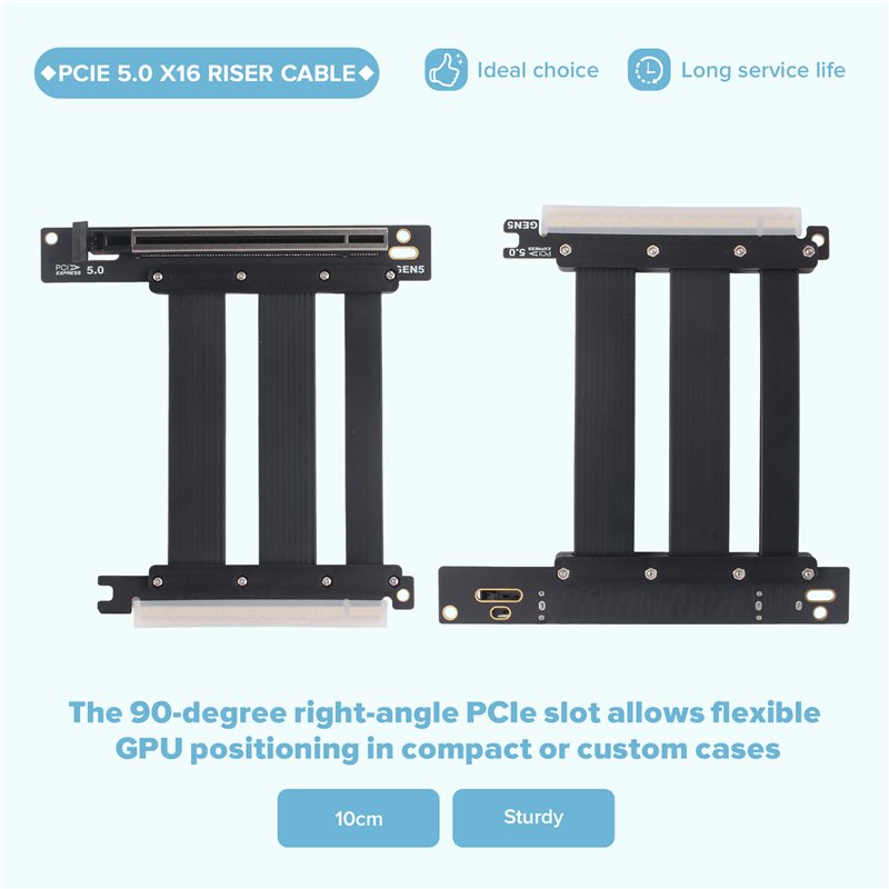 For Pcie 5.0 X16 Riser Cable E - đánh giá và giá Pcie 5.0 Gpu Riser Cable