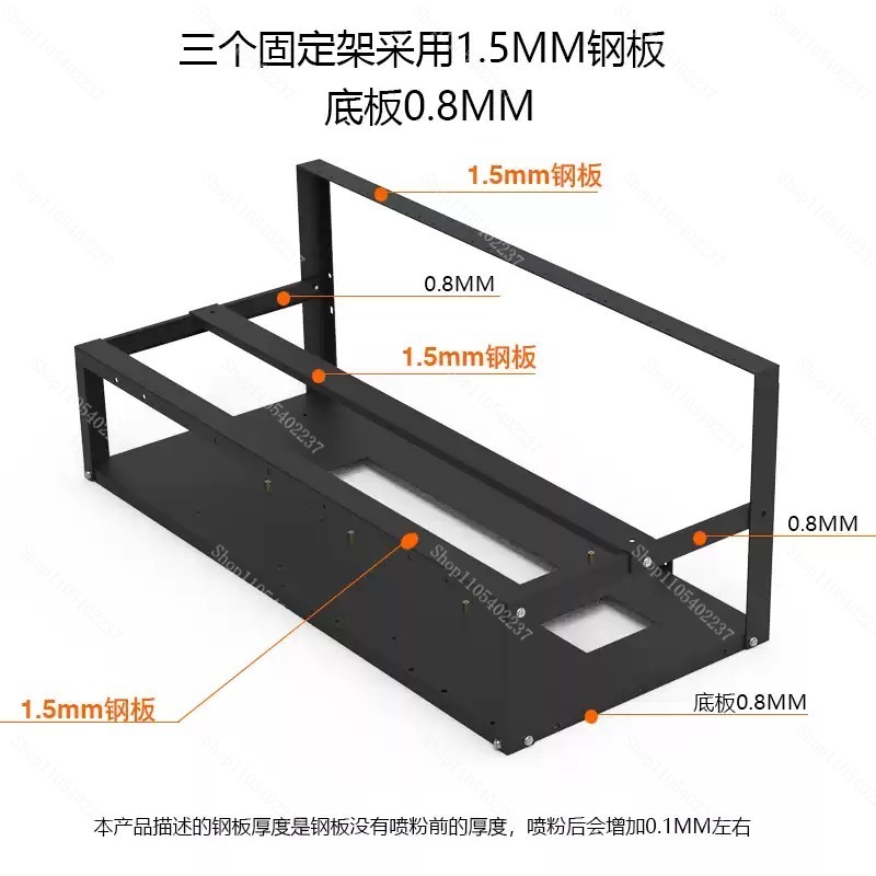 Open Frame GPU Mining Rig Fram - đánh giá và giá Gpu Mining Rig Frame 8 Gpu